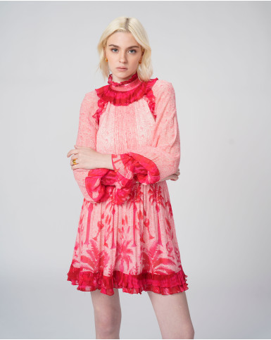 Palm Serenade Short Dress