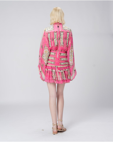 Pink Odyssey Short Gathered Dress