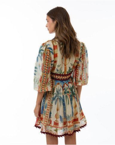 Terracotta Oasis Short Dress