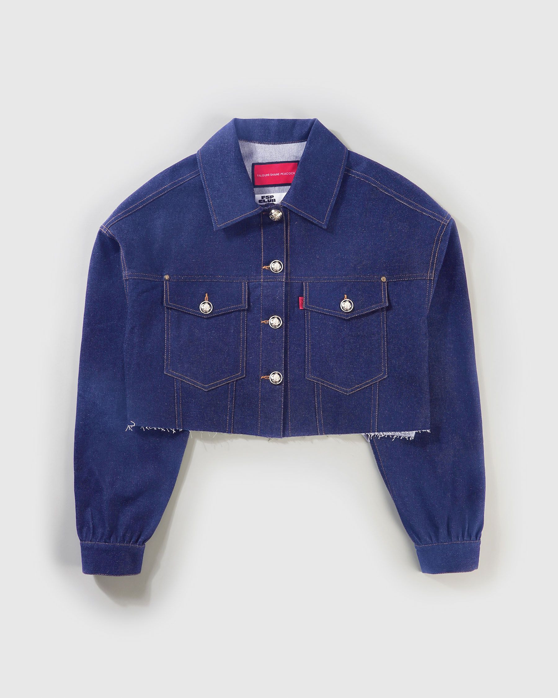 Shop Fsp Club Denim Jacket Dark Blue Luxury Now
