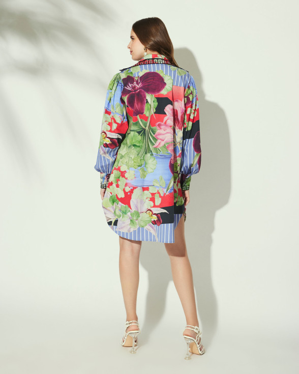 Orchid Stripe shirt dress