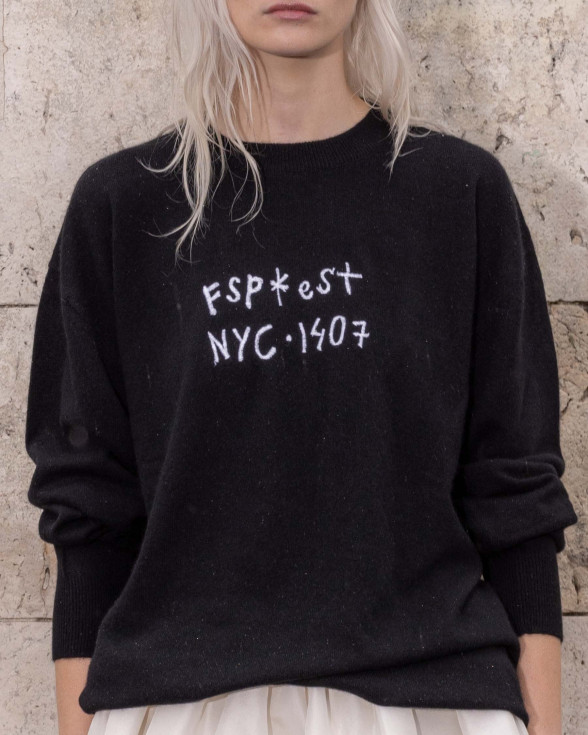 Nyc 1407 Black Cashmere Jumper