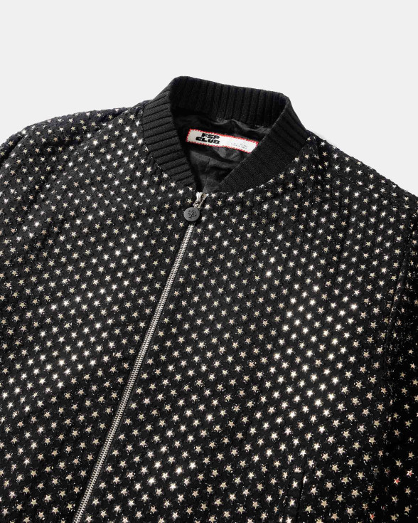 Black overall embellished jacket