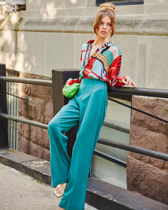 Geometric classic shirt