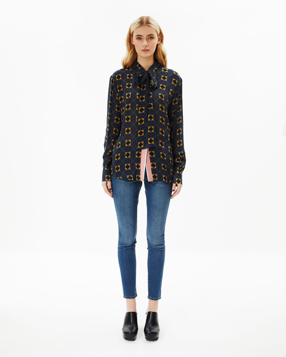 French Navy Blue Shirt