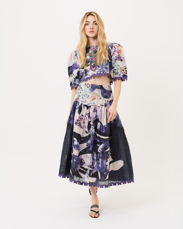 Garden of Wisteria Cropped Top
