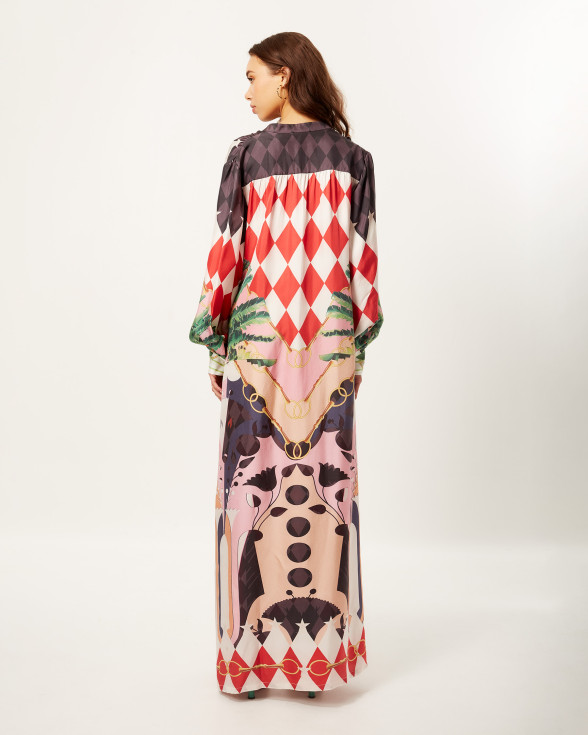 Dark Tropical Dream Kaftan Dress