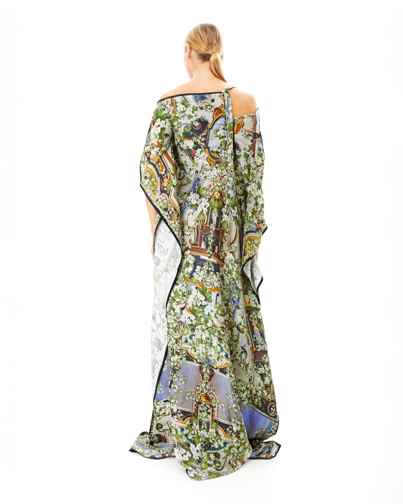 Art Deco cut-out kaftan