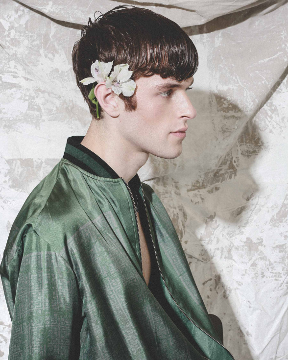 FSP Green monogrammed bomber jacket