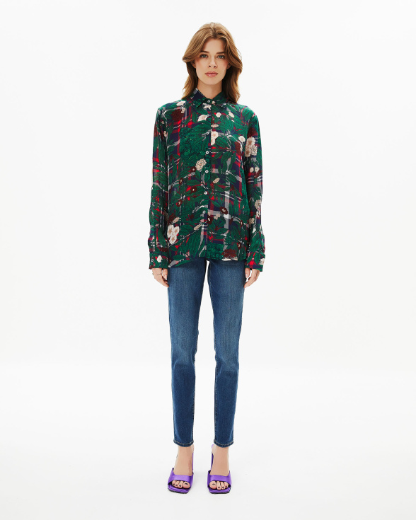 Gingham Floral Shirt