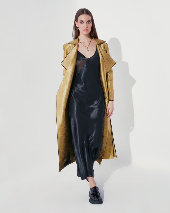 Golden FSP monogrammed oversized trench coat