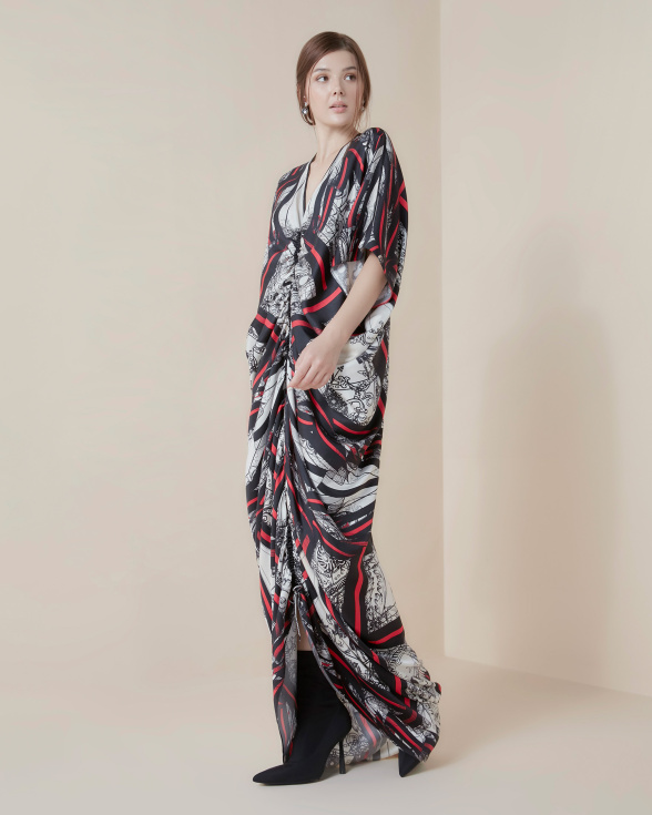 Crimson Nouveau pull up dress