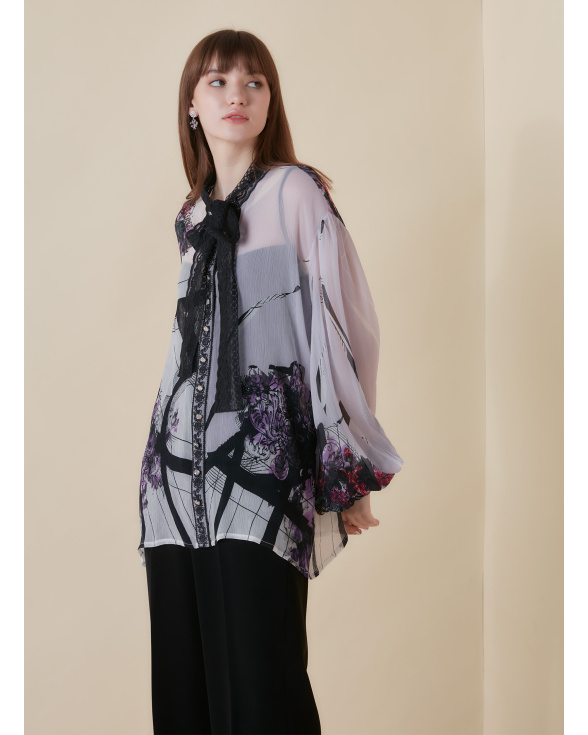 Lily of the Nile lace shirt