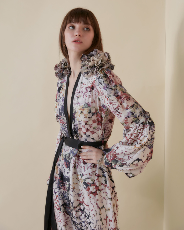 Botanic Lynx long dress