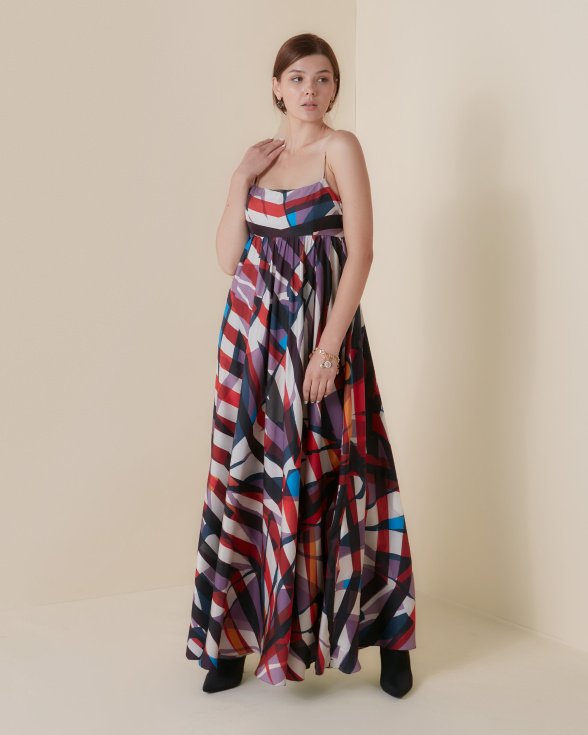 Psychedelic slip dress