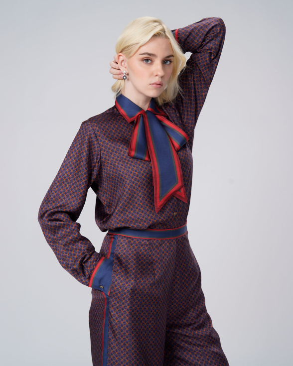Oxblood Grid Co-Ord Set