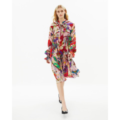 Abstract Flora Dress