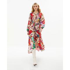 Abstract Flora Long Dress