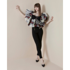 Crimson Nouveau crop top