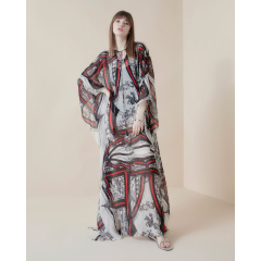 Crimson Nouveau kaftan