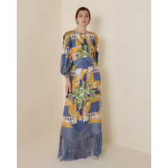 Chateau Limar long fringe dress