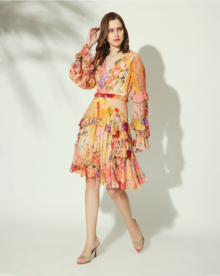 Springtime Whispers cut-out dress