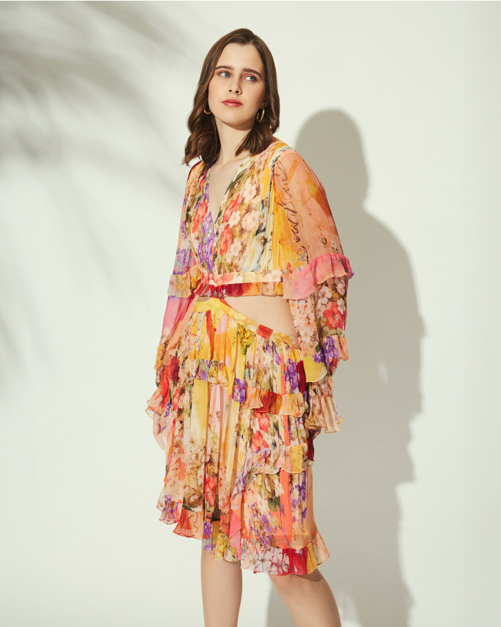 Springtime Whispers cut-out dress
