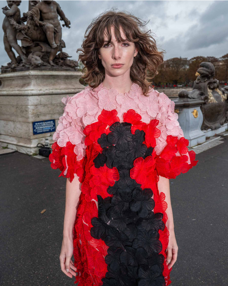 Clover, Red And Pink Midi Dress