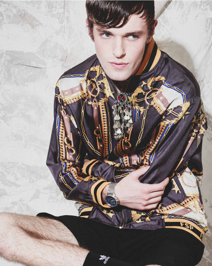 FSP Multicolor monogrammed bomber jacket