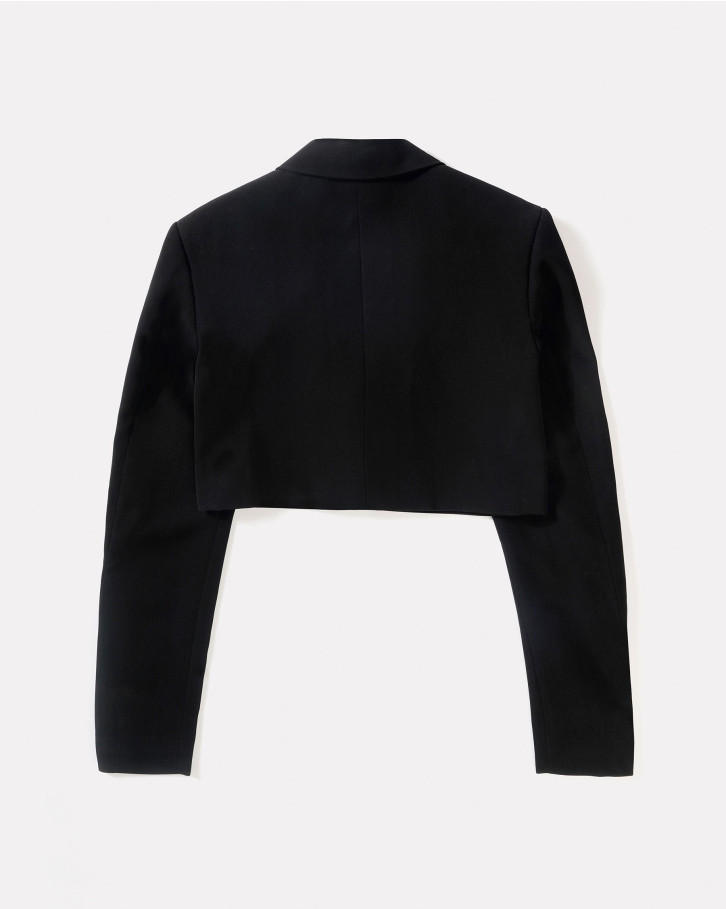 BLACK CROPPED BLAZER