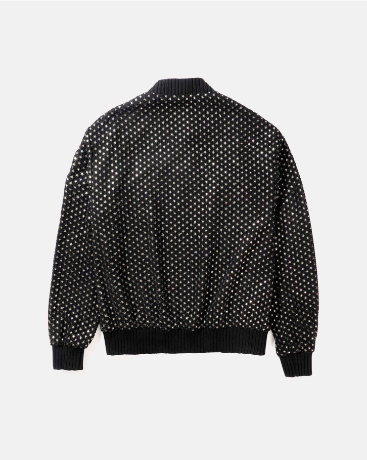 Black overall embellished jacket