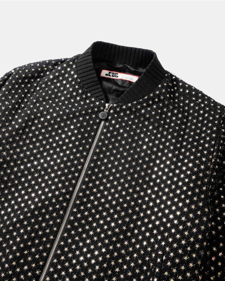 Black overall embellished jacket