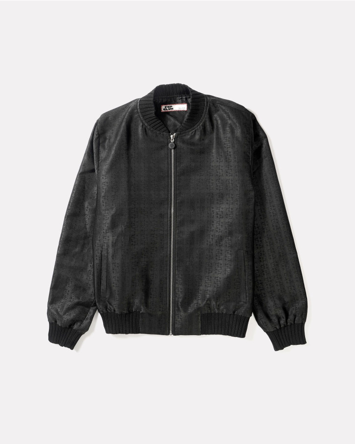 Deep grey FSP monogrammed bomber jacket