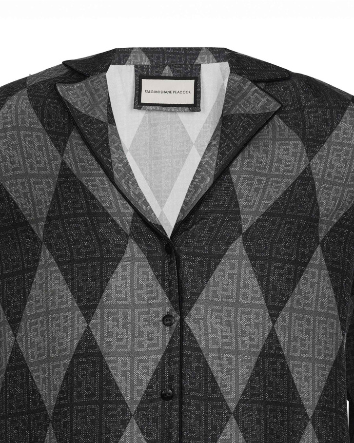 The black and grey monogram classic shirt