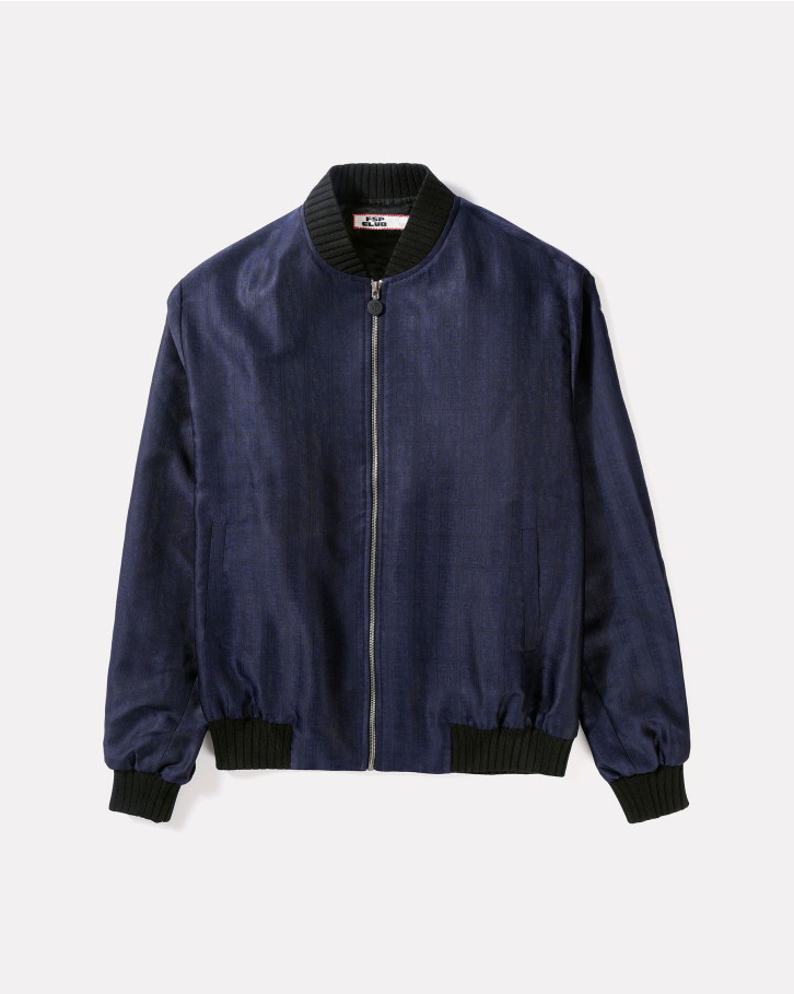 Deep blue FSP monogrammed bomber jacket