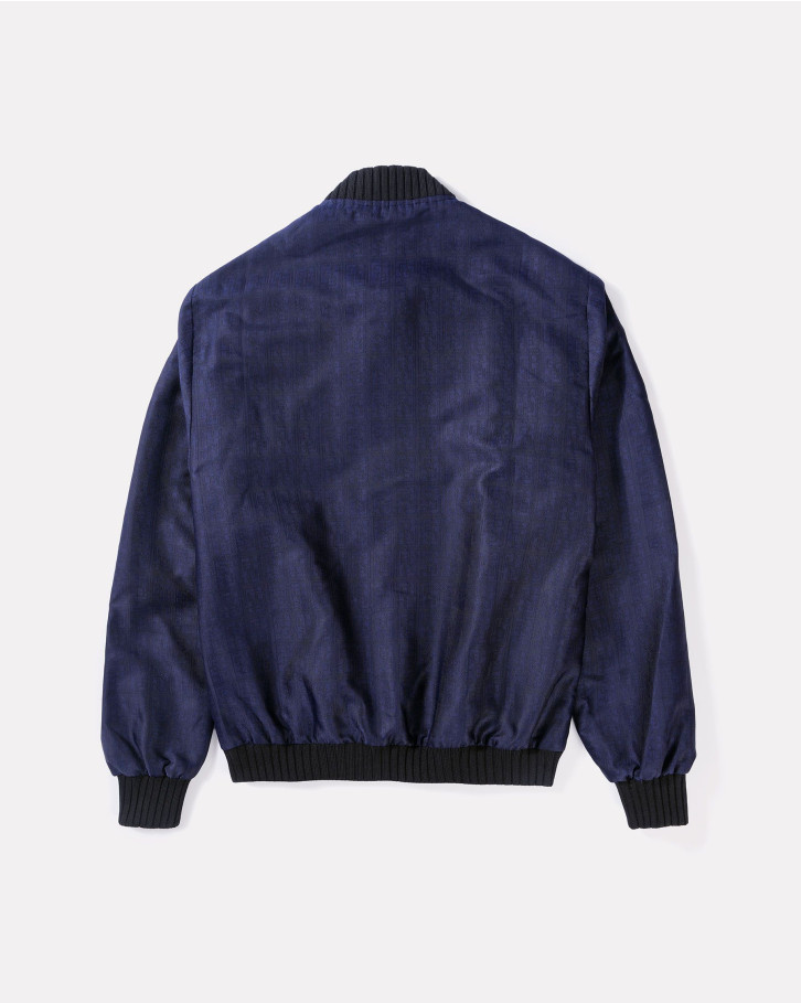 Deep blue FSP monogrammed bomber jacket