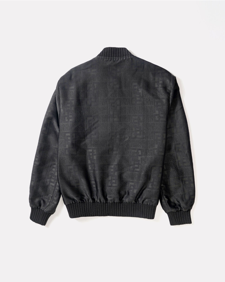 The black leather bomber jacket