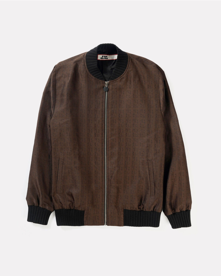 Brown bomber jacket