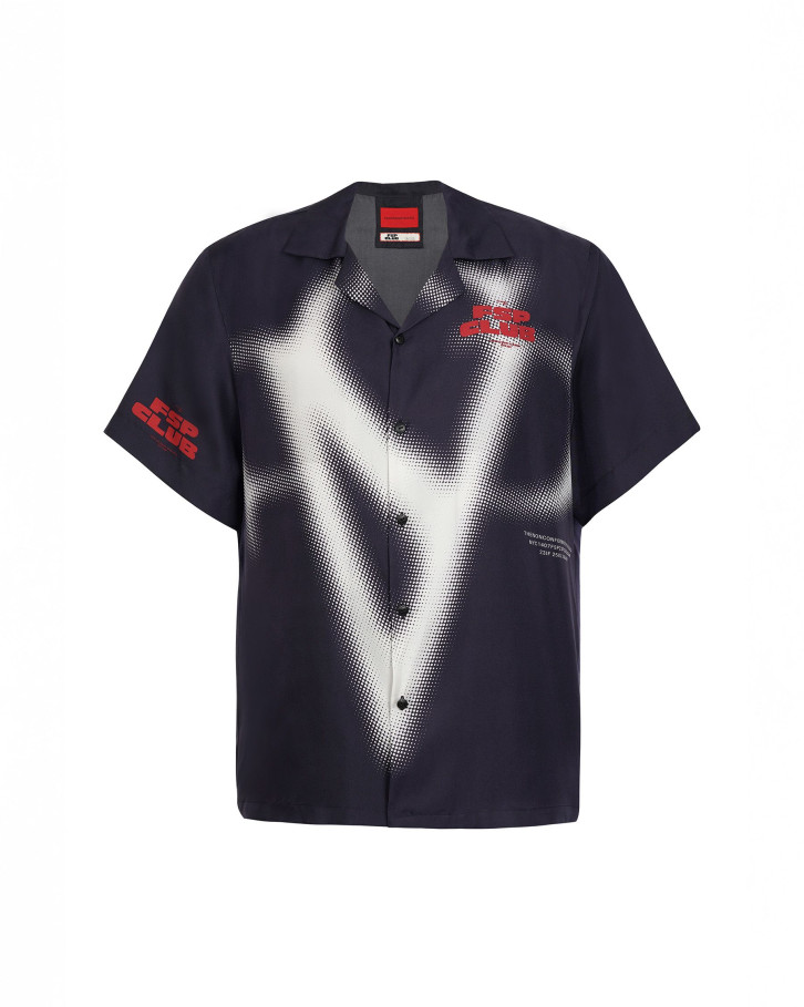 FSP Club navy-blue based, house monogram highlighted shirt