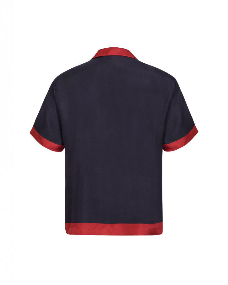 Navy blue based, red 'FSP Club' printed shirt