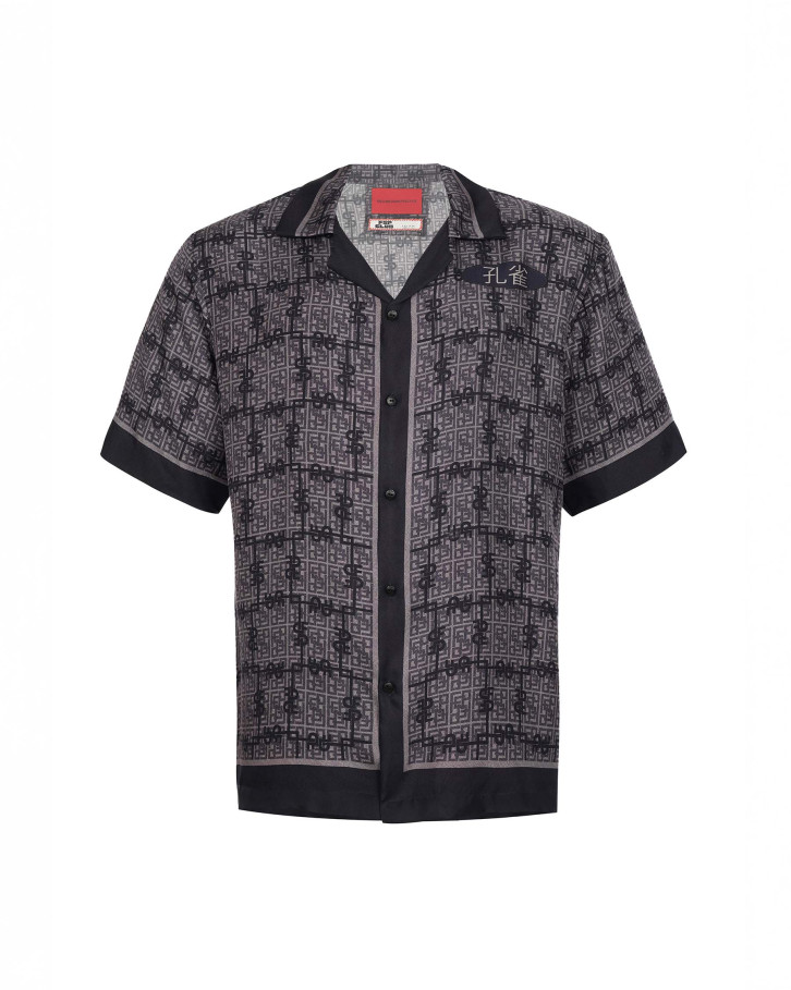 FSP Club violet-based monogram patterned shirt