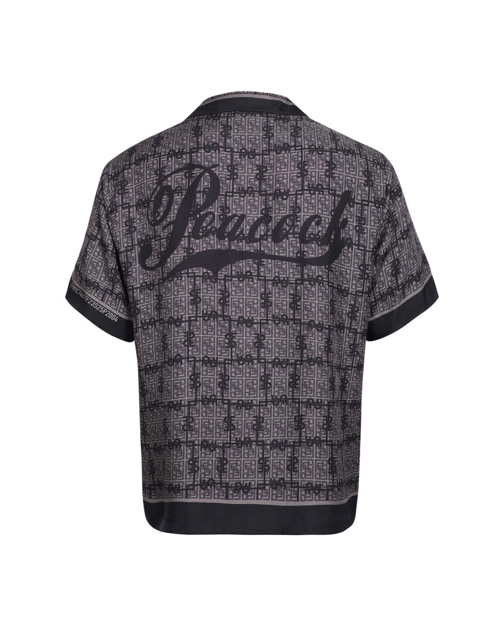 FSP Club violet-based monogram patterned shirt