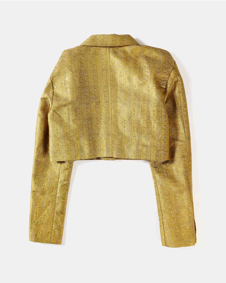 Golden cropped jacket