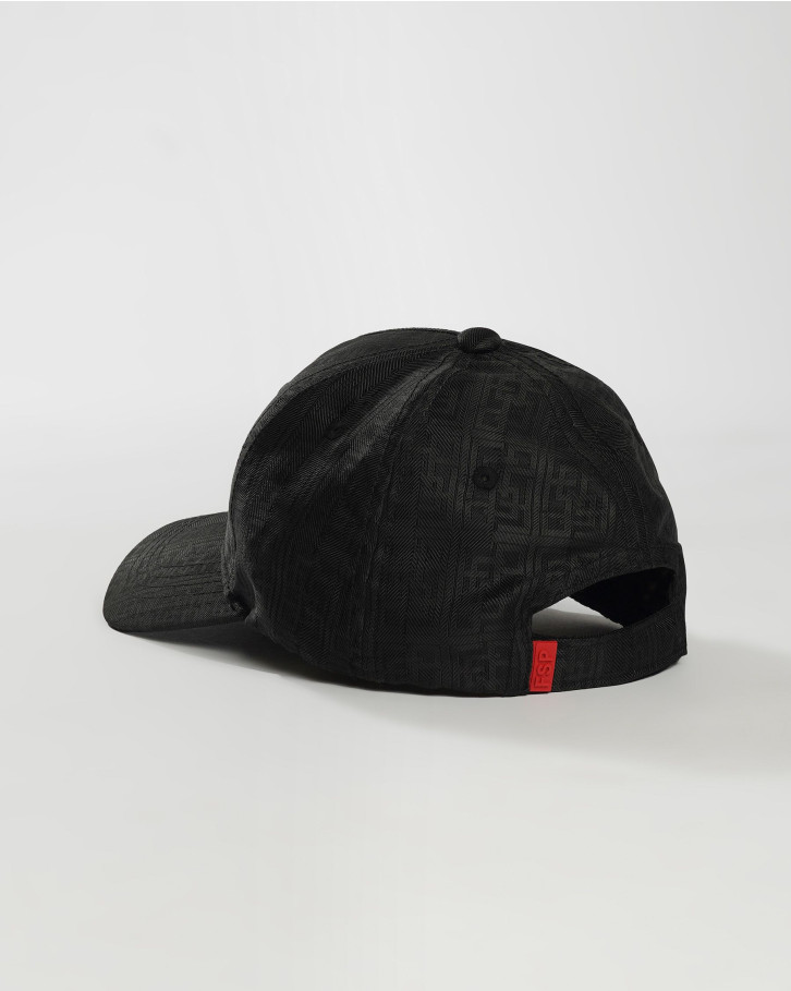 Black 'FSP' monogrammed baseball cap