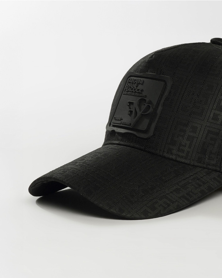 Black 'FSP' monogrammed baseball cap