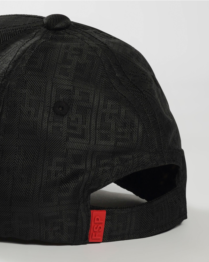 Black 'FSP' monogrammed baseball cap