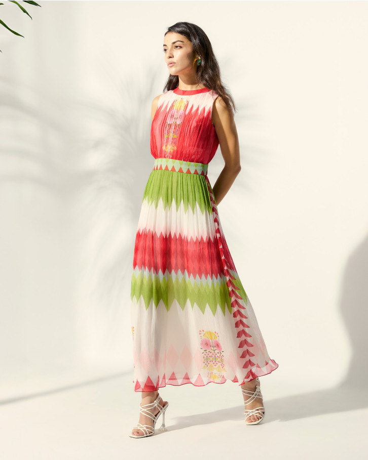 Chevron Affair long dress