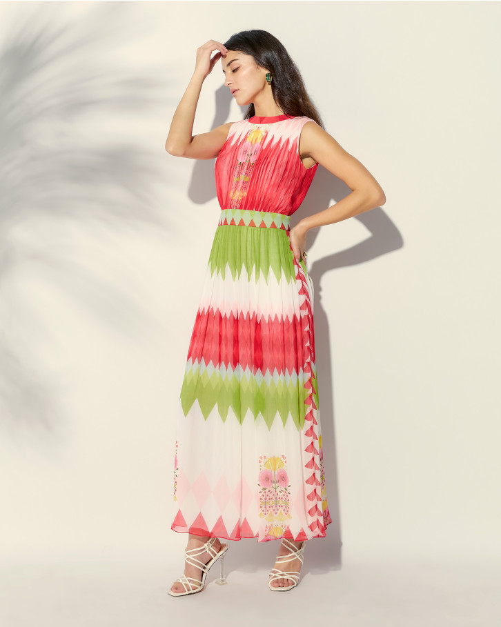 Chevron Affair long dress