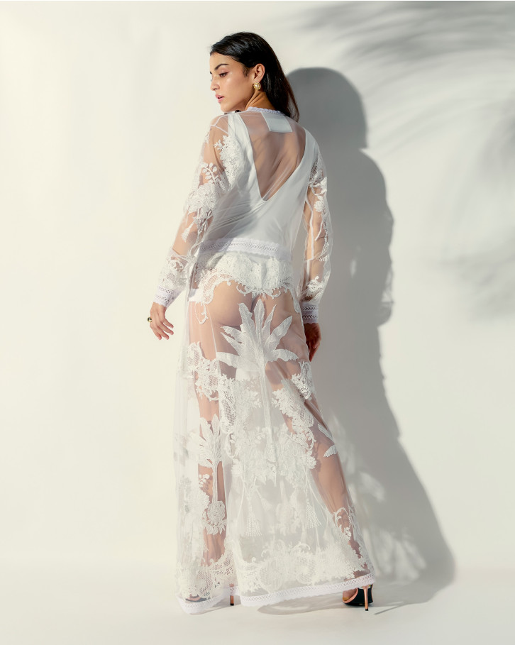 Chantilly white long dress