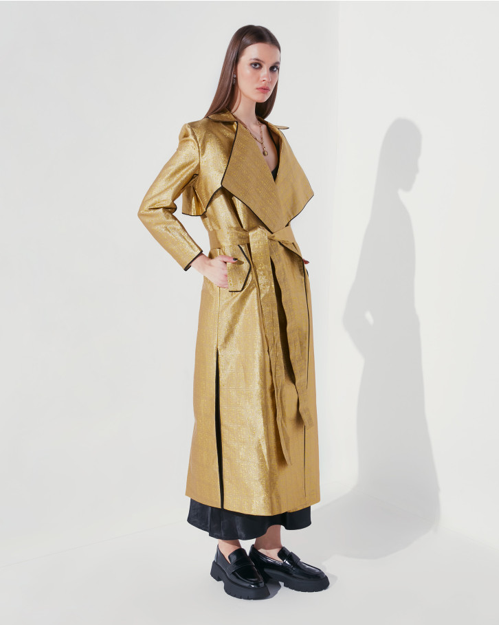 Golden FSP monogrammed trench coat
